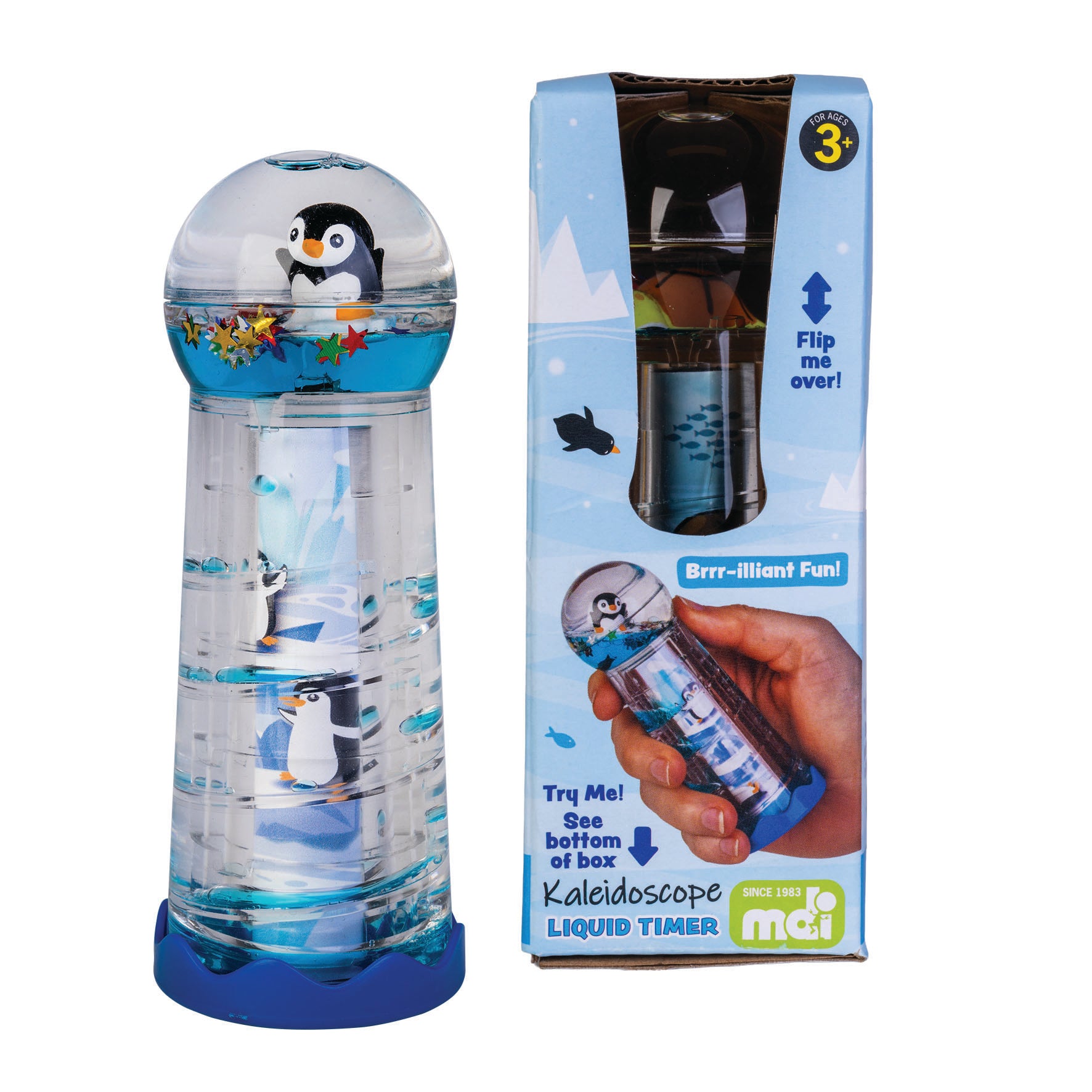 Penguin Island Liquid Timer Kaleidoscope - Sensory Zone