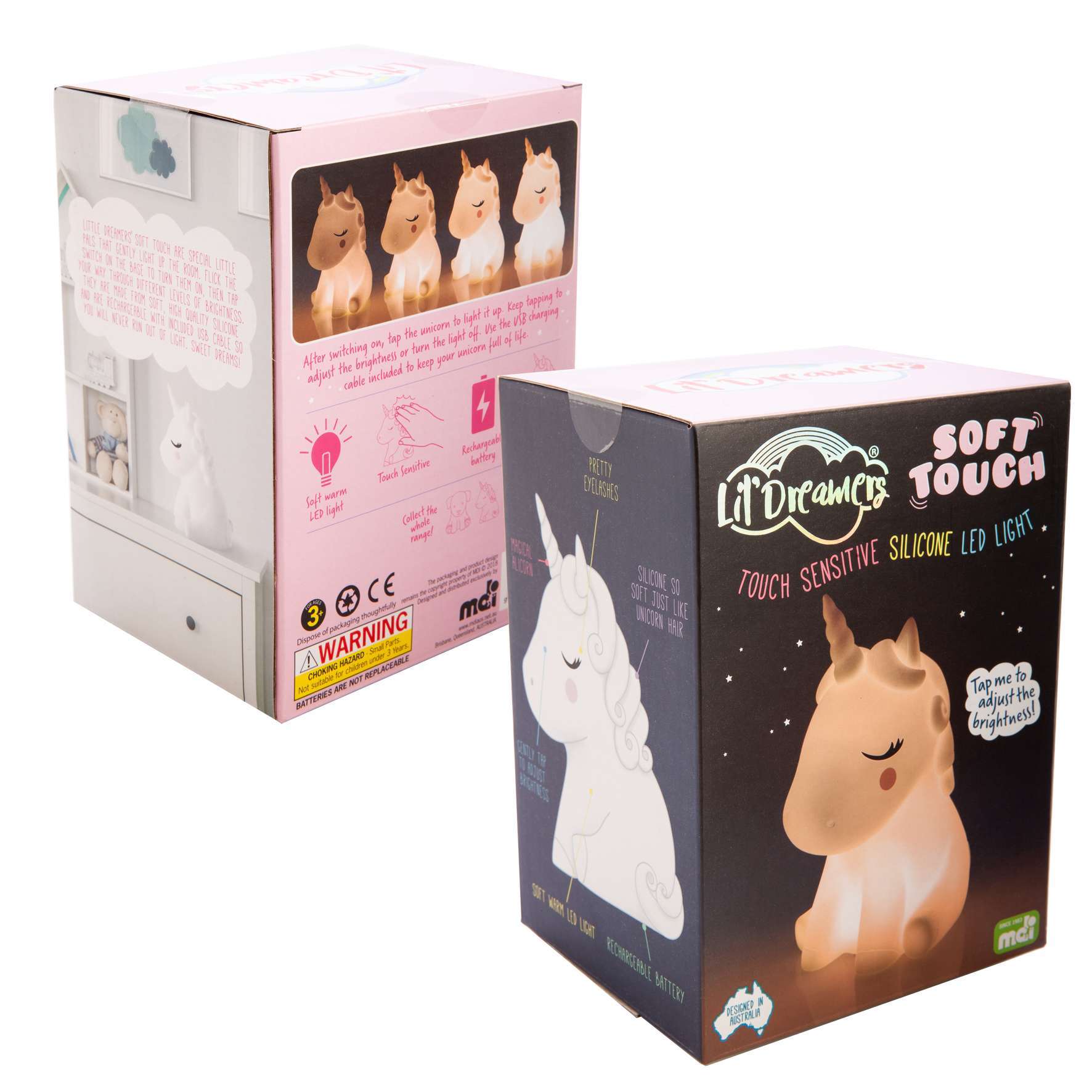 Lil Dreamers Soft Touch LED Light - Unicorn - Sensory Zone