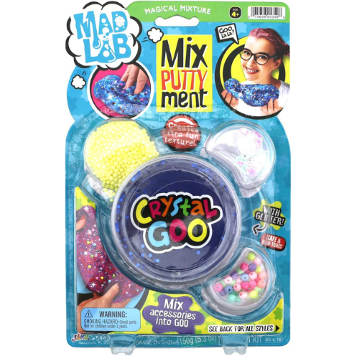 Mad Lab Mix Putty Crystal Glitter Slime Goo - Sensory Zone