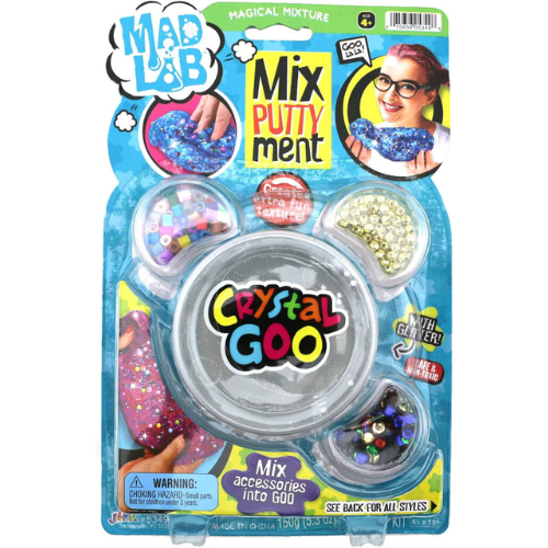 Mad Lab Mix Putty Crystal Glitter Slime Goo - Sensory Zone