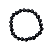 Black Obsidian Crystal Bracelet 8mm Beads - Sensory Zone