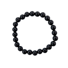 Black Obsidian Crystal Bracelet 8mm Beads - Sensory Zone