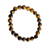 Brown Tigers Eye Crystal Bracelet 8mm Beads - Sensory Zone