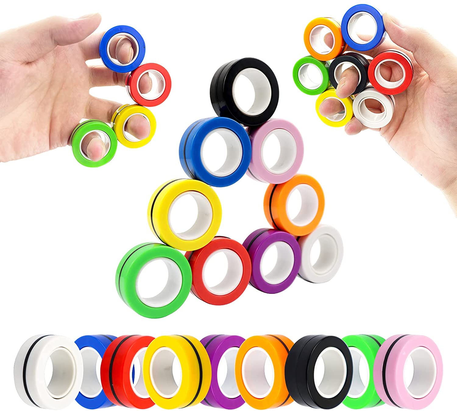 Magnetic Fidget Finger Rings – Sensory Zone