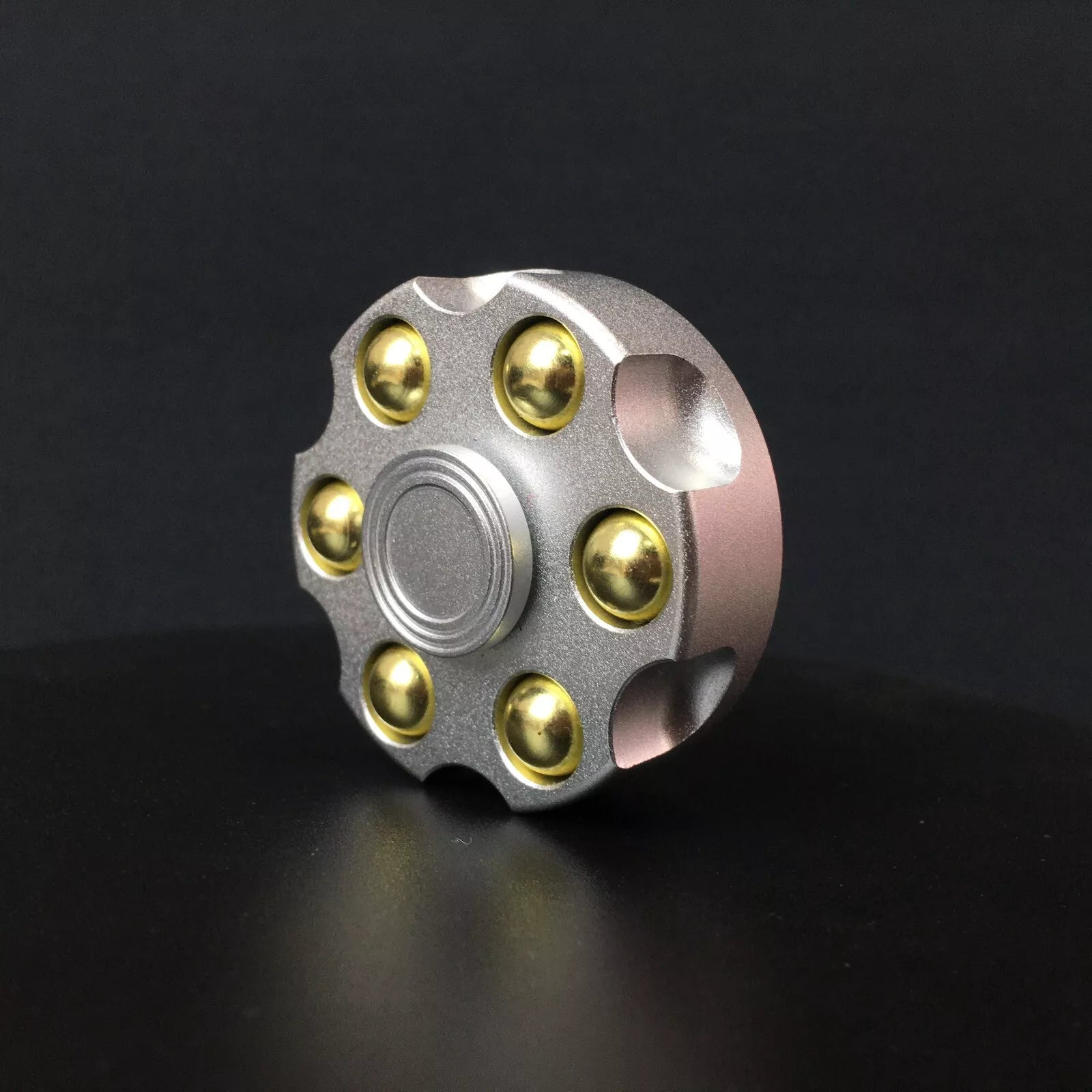Metal Revolver Pistol Bullet Fidget Spinner - Sensory Zone