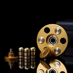 Metal Revolver Pistol Bullet Fidget Spinner - Sensory Zone