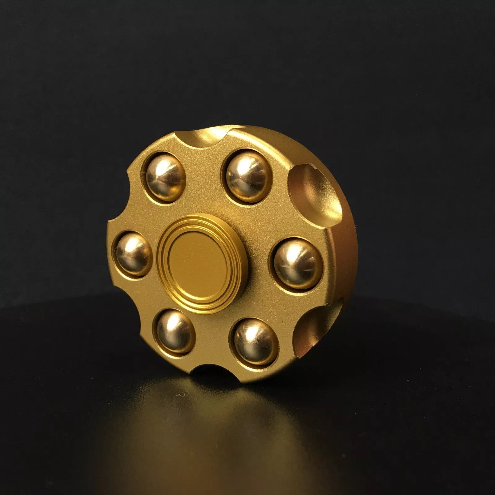 Metal Revolver Pistol Bullet Fidget Spinner - Sensory Zone