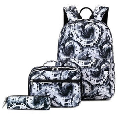 Tie Dye Kids Backpack School Lunch Bag with Pencil Case Set - Sensory Zone