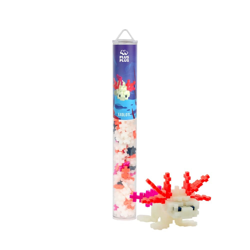Plus Plus Axolotl Mix - 100pc Tube - Sensory Zone