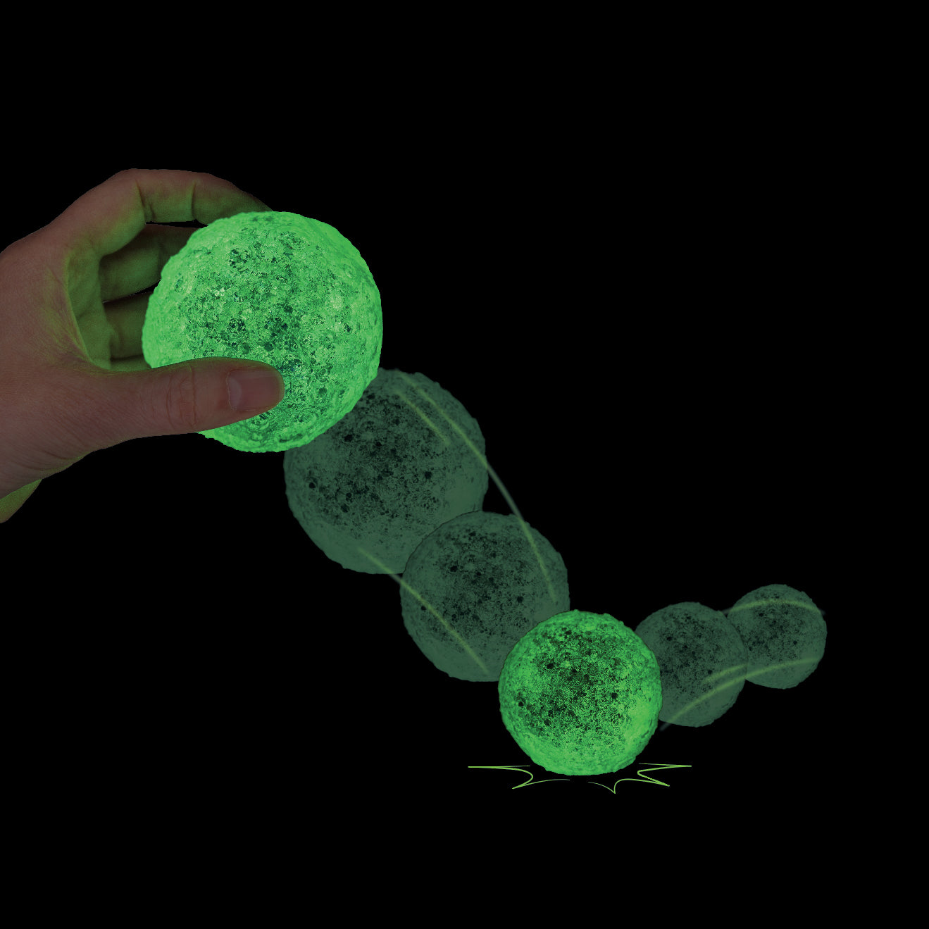 Bouncing Glow in the Dark Moon