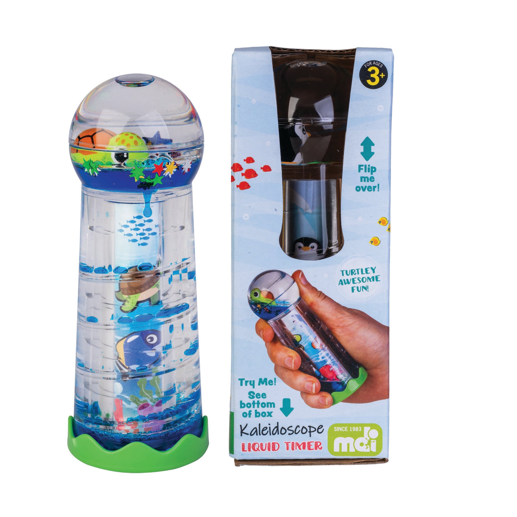 Aqua World Turtle Liquid Timer Kaleidoscope
