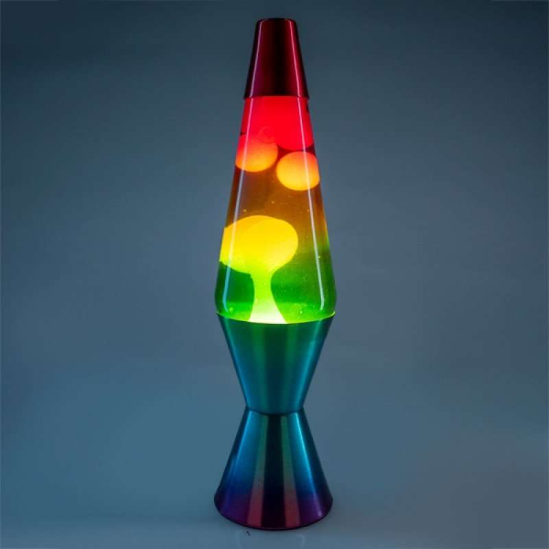 Metallic Diamond Lava Lamp - Rainbow