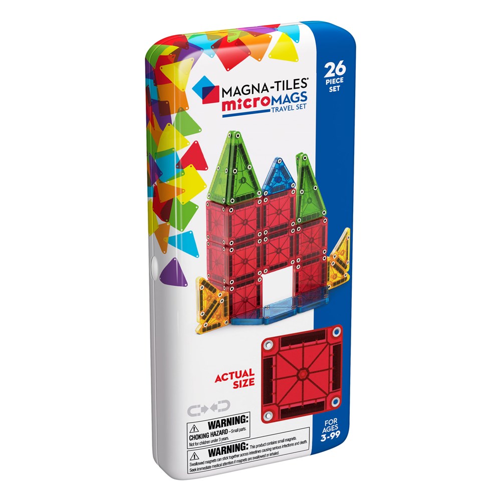 MAGNA-TILES - MicroMAGS Travel Set - 26 Piece Set