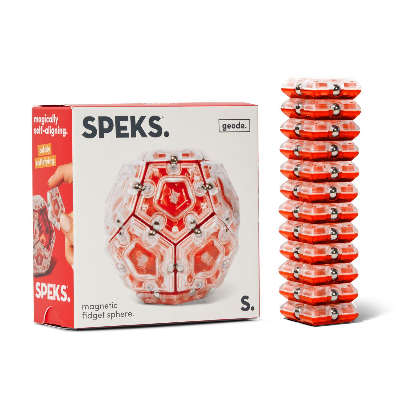 Geode Magnetic Fidget Set - Lava Sphere