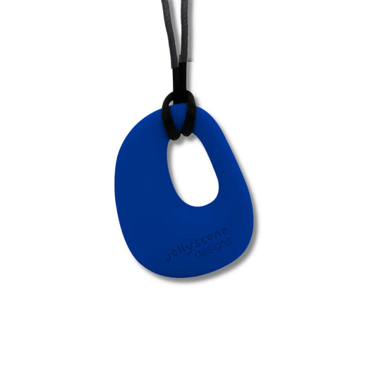 Chew Necklace Organic Pendant - Blueberry