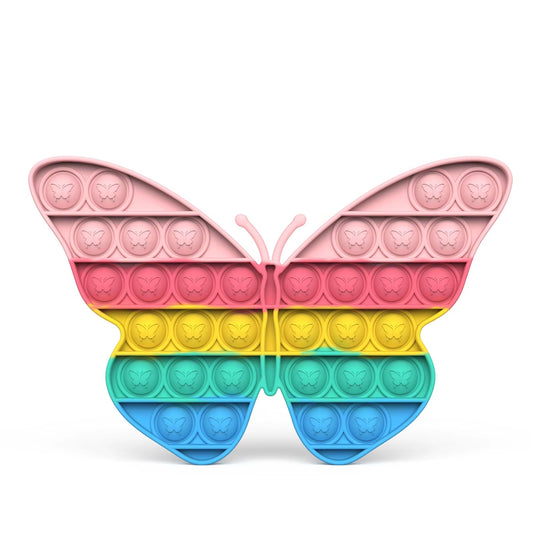Pastel Rainbow Butterfly Popit Fidget Toy