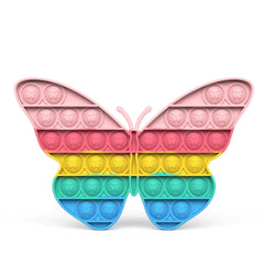 Pastel Rainbow Butterfly Popit Fidget Toy - Sensory Zone