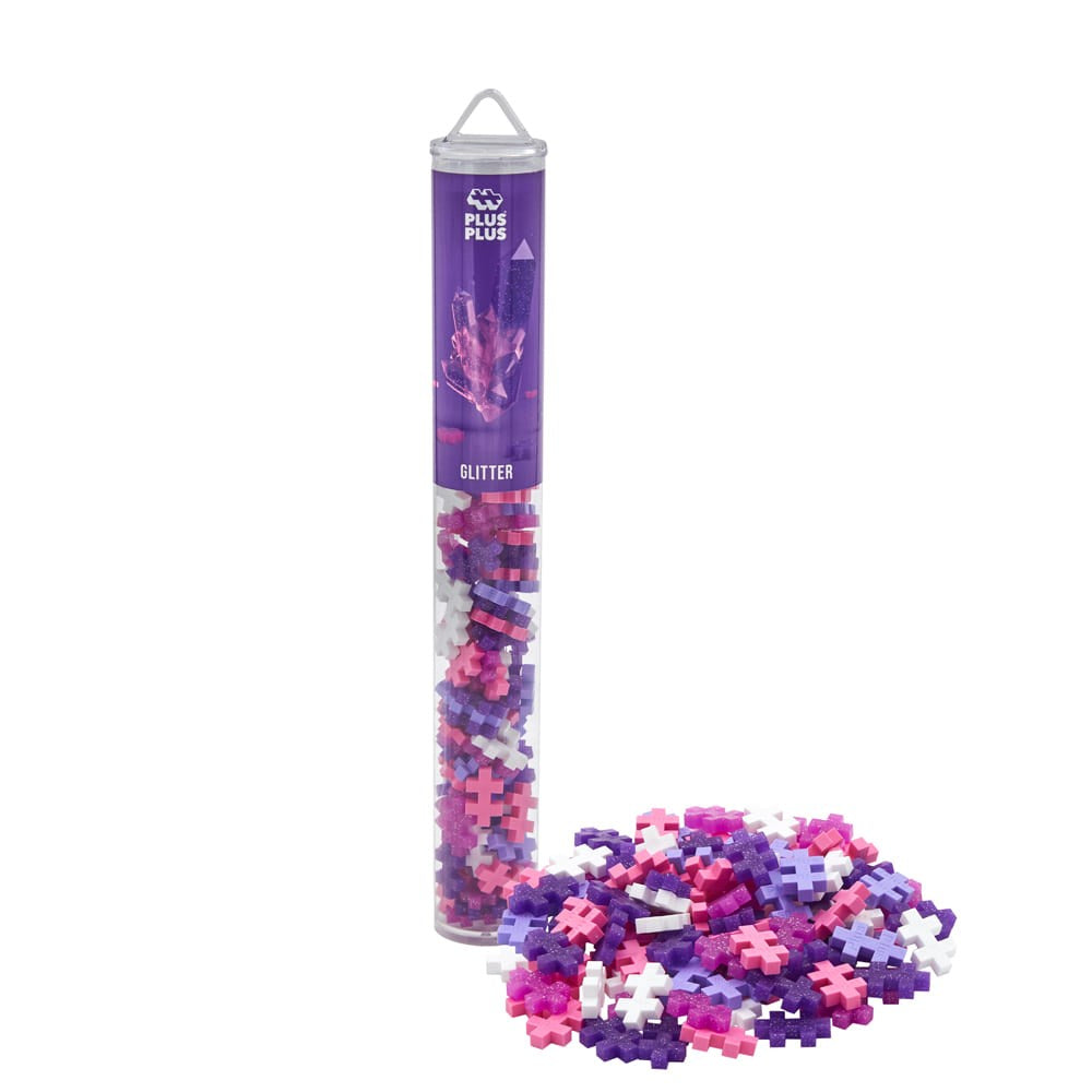 Plus Plus Glitter Mix - 100pc Tube - Sensory Zone