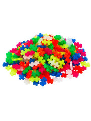 Plus Plus Neon Mix - 240pc Tube - Sensory Zone