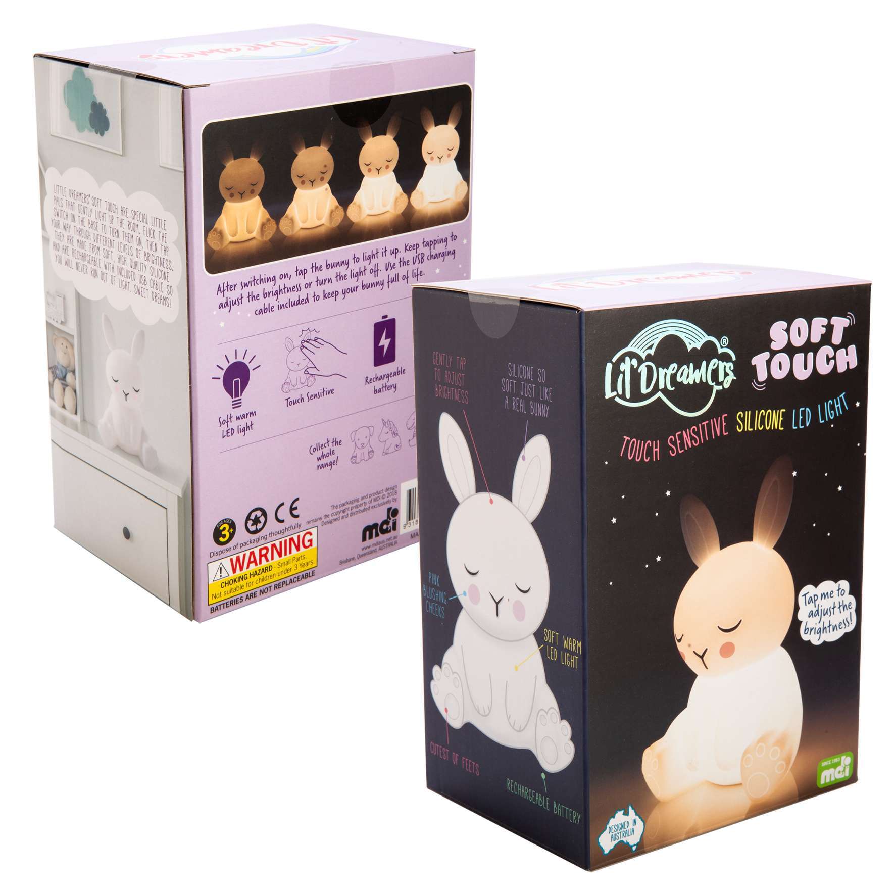 Lil Dreamers Soft Touch LED Light - Bunny