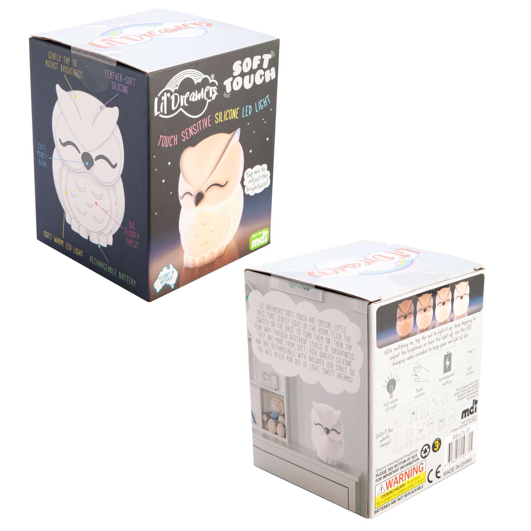 Lil Dreamers Soft Touch LED Light - Owl