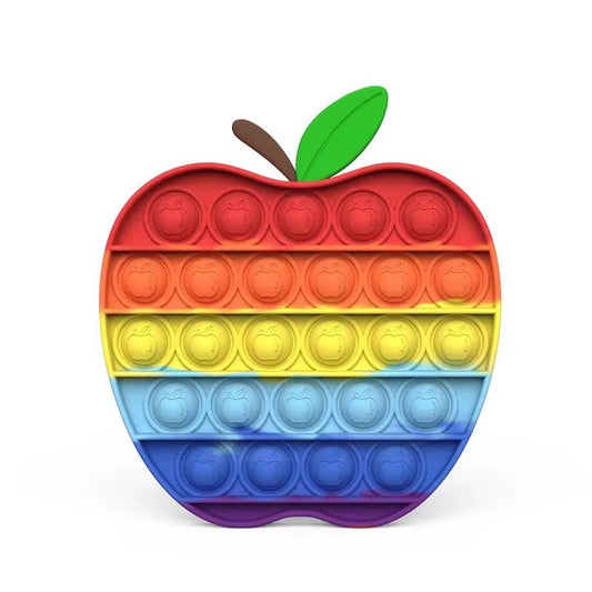 Rainbow Apple Popit Fidget Toy