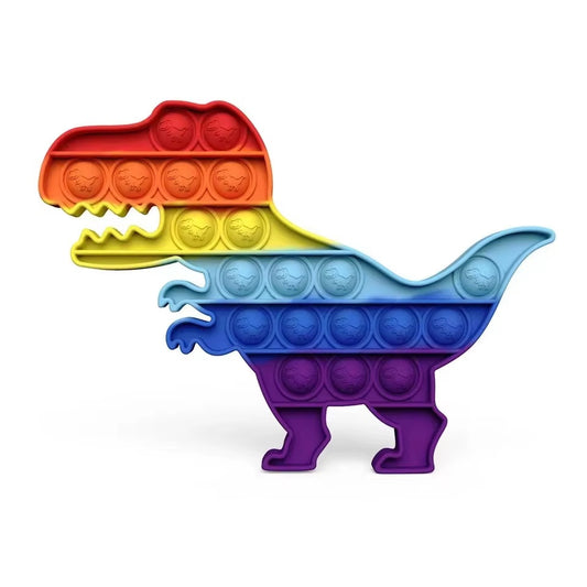 Rainbow Dinosaur Popit Fidget Toy