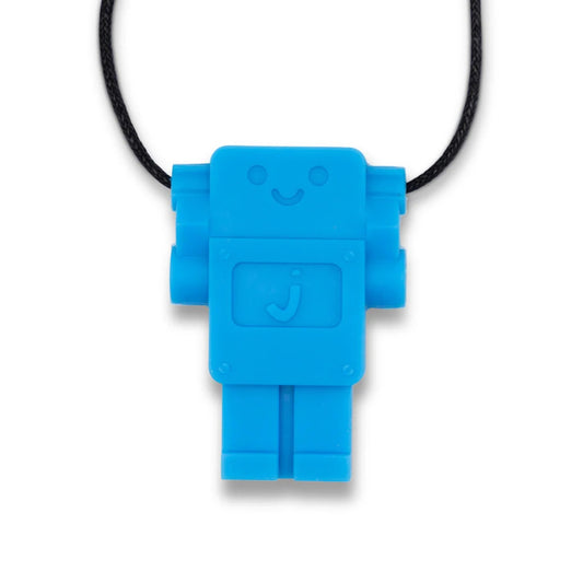 Chew Necklace Robot Pendant - Blue Hawaiian