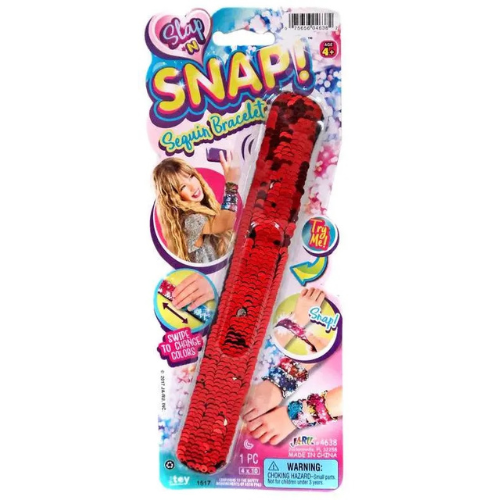 Slap 'N Snap Sequins Bracelet
