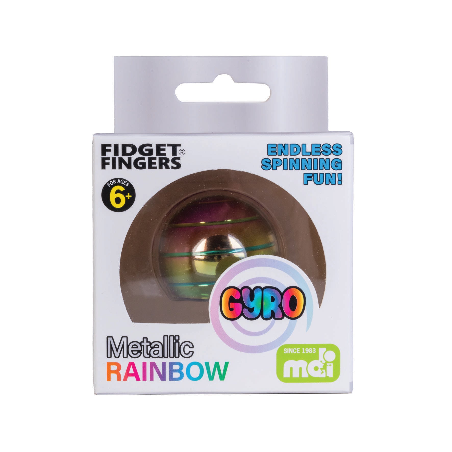 Metallic Rainbow Gyro Spinner - Sensory Zone