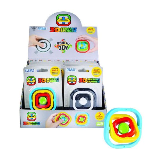 3D Sensory Spinner Spinner