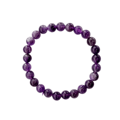 Amethyst Crystal Bracelet 8mm Beads - Sensory Zone