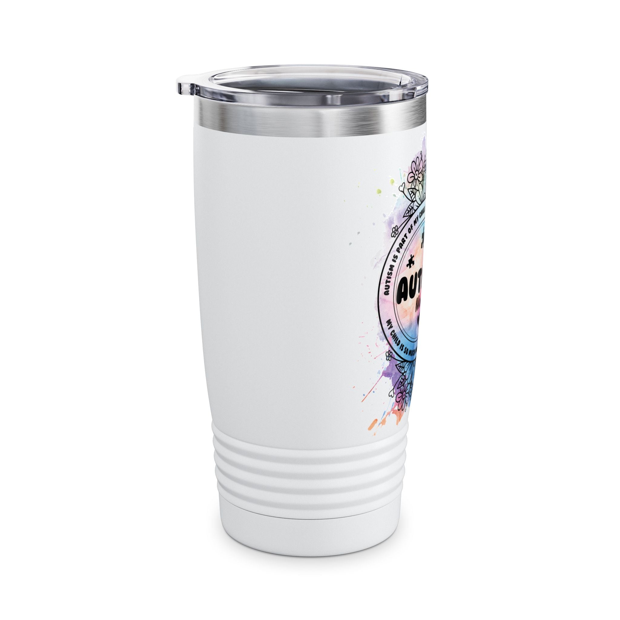 Autism Mum Ringneck Tumbler, 20oz - Sensory Zone