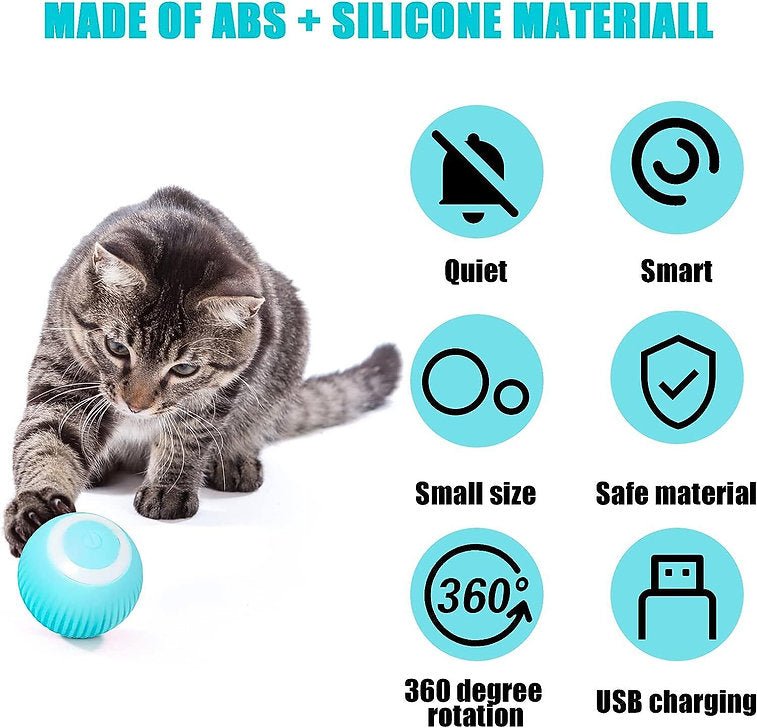 Automatic Intelligent Rolling Tease Pet Ball - Sensory Zone