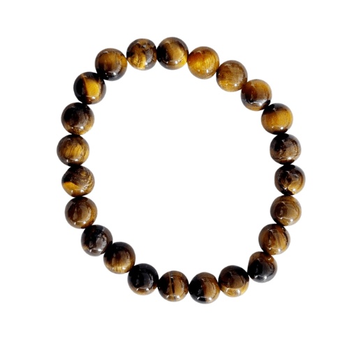Brown Tigers Eye Crystal Bracelet 8mm Beads - Sensory Zone