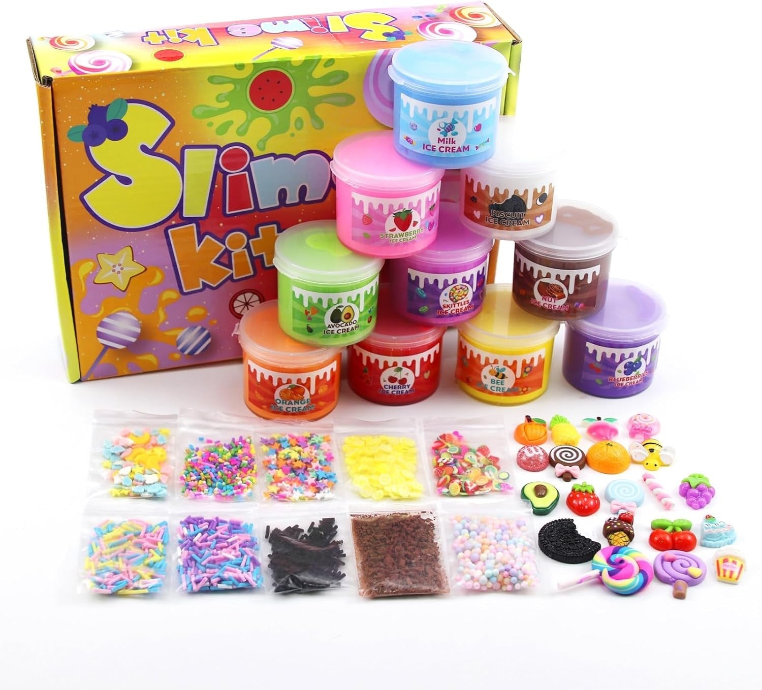 DIY 10 Pack Butter and Cloud Slime Kit - Sensory Zone