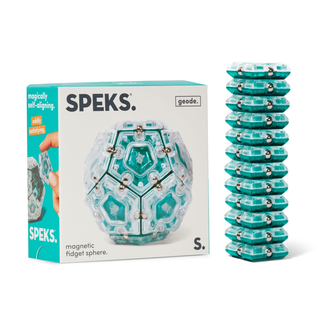 Geode Magnetic Fidget Set - Aqua Sphere