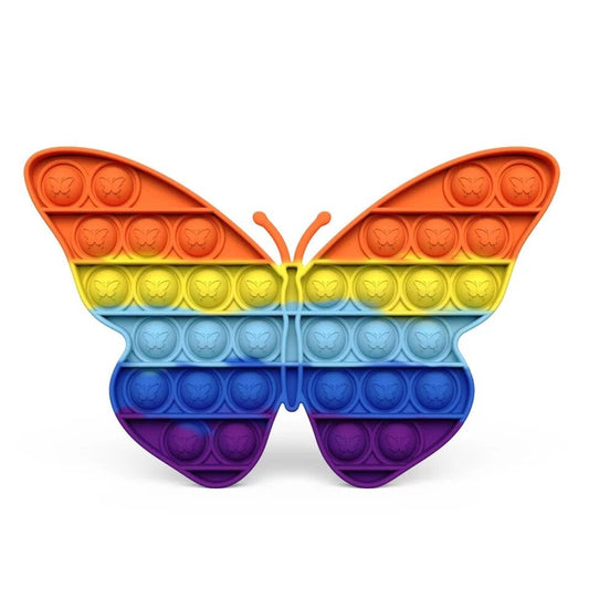 rainbow-Butterfly Popit Fidget Toy - Sensory Zone