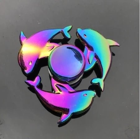 Rainbow Metal Fidget Spinner - Sensory Zone