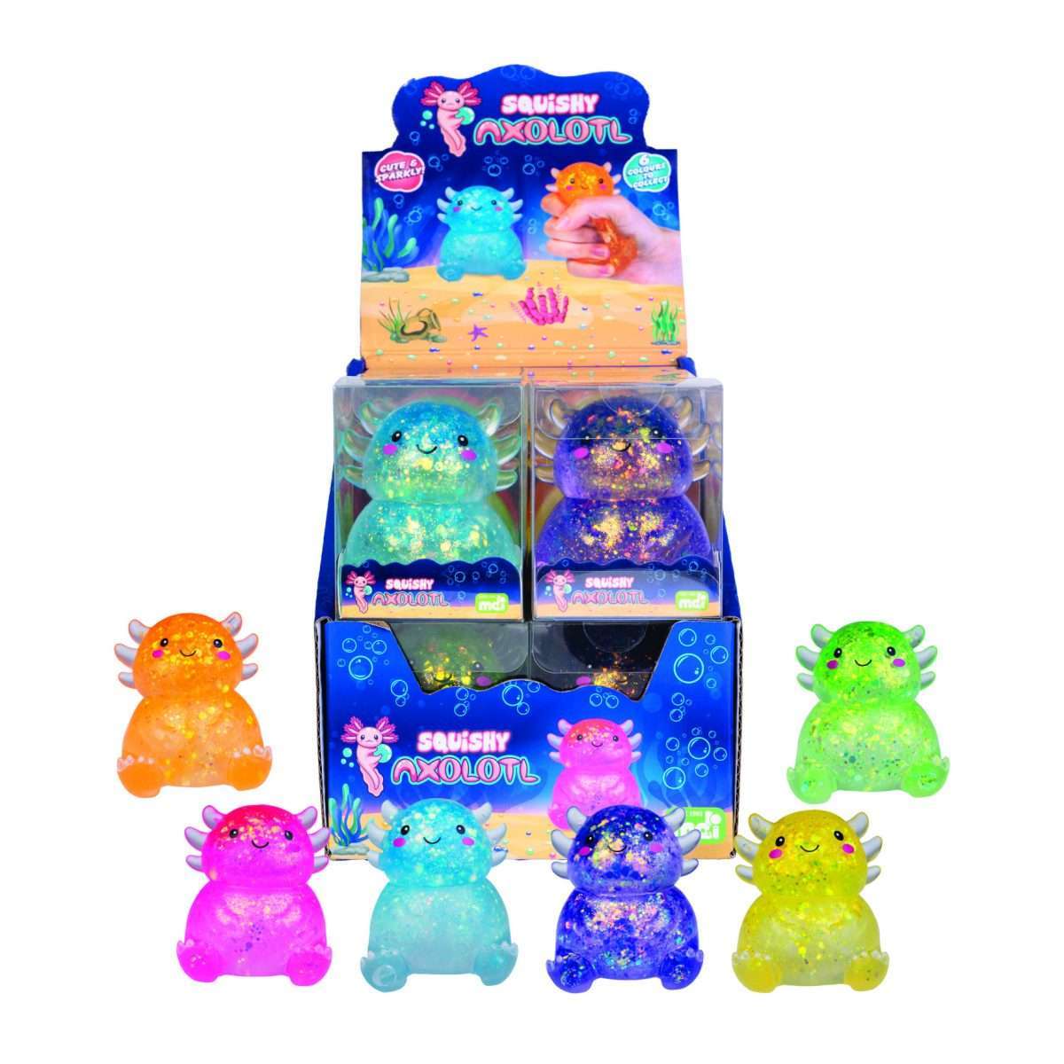 Squishy Glitter Axolotl - Sensory Zone