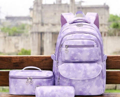 Star Print School Bag Backpack, Lunch Bag and Pencil Case Set - Sensory Zone