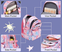 Star Print School Bag Backpack, Lunch Bag and Pencil Case Set - Sensory Zone