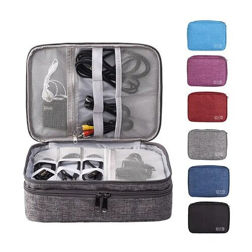 Travel Cable and Device Storage Organizer - Sensory Zone